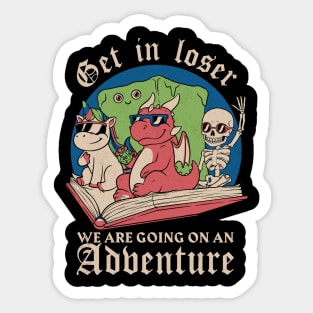 RPG Fantasy Book Meme Sticker